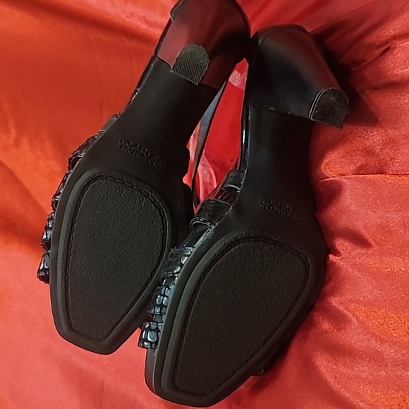 KENNETH COLE sz8 Fish N Chips strappy platform block heel - Picture 6 of 9